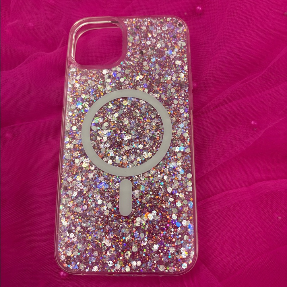 Sparkling multi colored  Glitter iPhone 15 plus Case